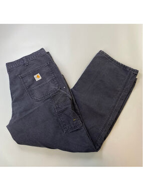 Carhartt Flame-Resistant Duck Pants Mens 36 Black Canvas Work Gorpcore Utility